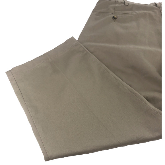 Wrangler‎ Men's Dress Pants 38 x 29 Khaki Pleated Straight Leg Comfort Solutions - Picture 12 of 14